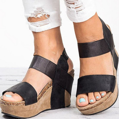 Sandale de dama cu platforma in mai multe culori din piele ecologica