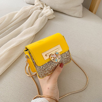 Geanta de dama eleganta din piele ecologica cu efect stralucitor in mai multe culori