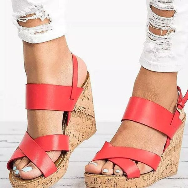 Sandale de dama cu platforma in trei culori din piele ecologica