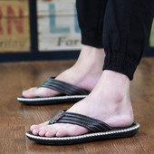 Papuci casual pentru bărbați în negru și maro