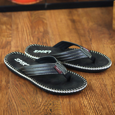 Papuci casual pentru bărbați în negru și maro