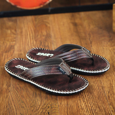 Papuci casual pentru bărbați în negru și maro