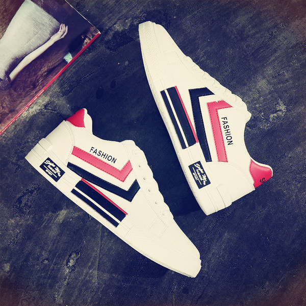 Adidași casual bărbați cu inscripție - în două culori