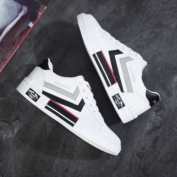 Adidași casual bărbați cu inscripție - în două culori
