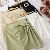 Модерна дамска пола с катарама в няколко цвята