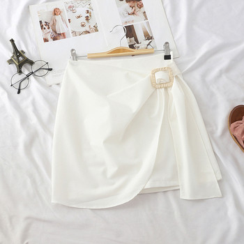 Модерна дамска пола с катарама в няколко цвята