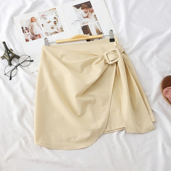 Модерна дамска пола с катарама в няколко цвята