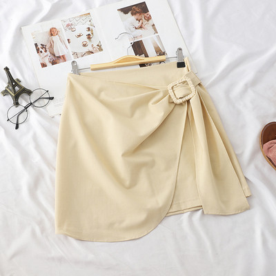 Модерна дамска пола с катарама в няколко цвята