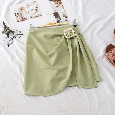 Модерна дамска пола с катарама в няколко цвята