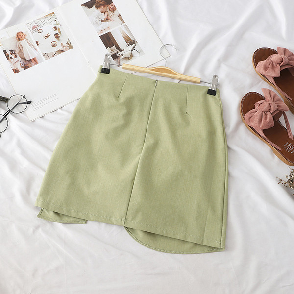 Модерна дамска пола с катарама в няколко цвята