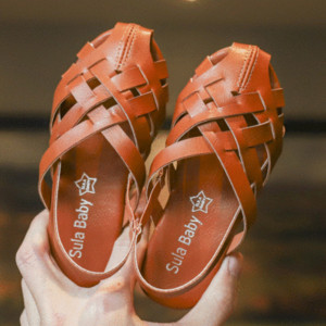 Sandale moderne pentru copii pentru fete - din piele ecologica in trei culori