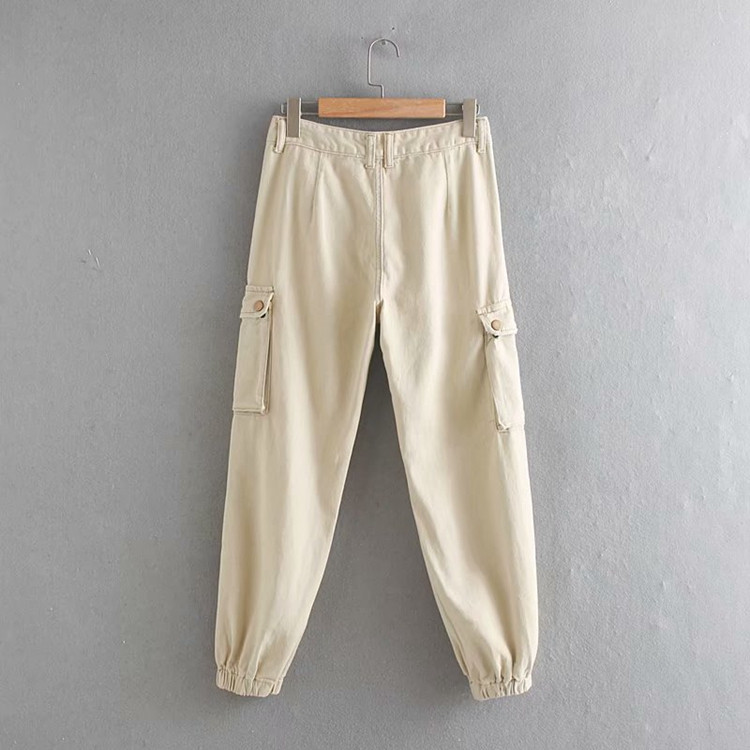 Дамски спортен панталон със странични джобове и скъсан ефект в три цвята