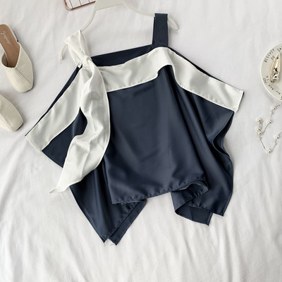 Női modern blúz pántokkal több színben