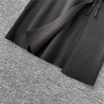 Rochie de dama-model subtire cu cravate in negru