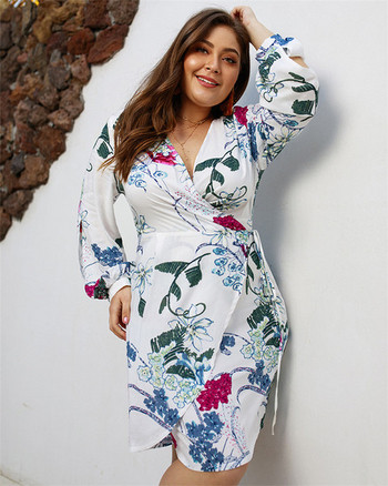 Rochie de dama cu model floral in trei culori