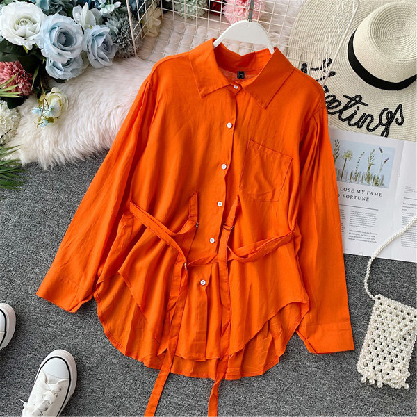 Cămașă elegantă model lung de damă în mai multe culori