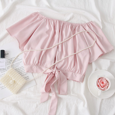 Bluză de damă elegantă cu umerii goi, în patru culori