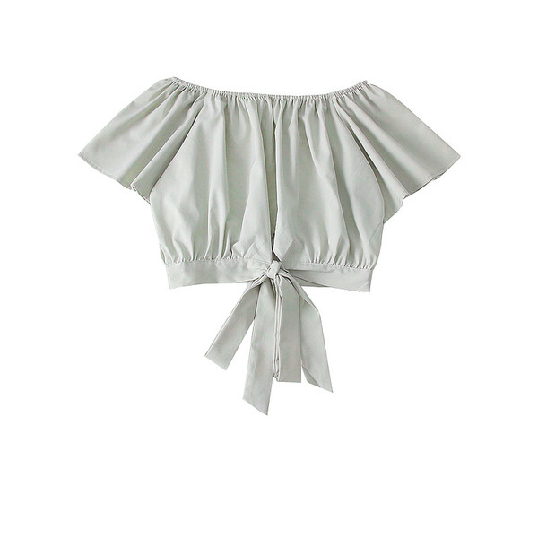 Bluză de damă elegantă cu umerii goi, în patru culori