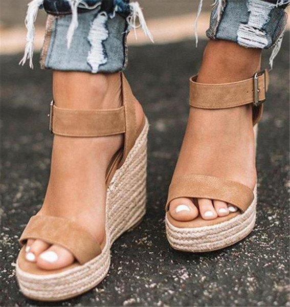 Sandale de dama moderne cu platforma din piele intoarsa ecologica