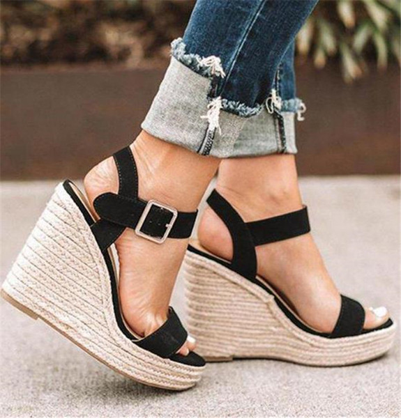 Sandale de dama moderne cu platforma din piele intoarsa ecologica