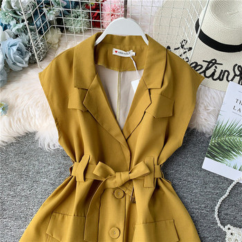 Rochie de dama actuala cu decolteu in V si curea in mai multe culori