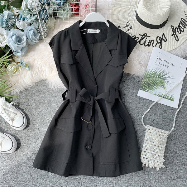 Rochie de dama actuala cu decolteu in V si curea in mai multe culori