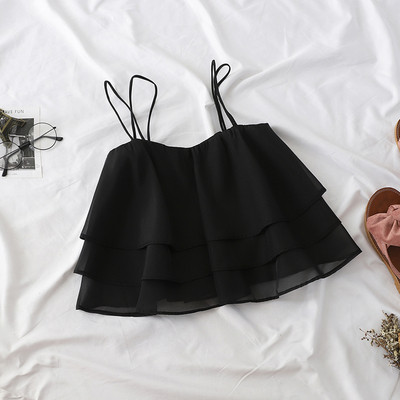 Maiou modern de dama model larg cu bretele subtiri in mai multe culori