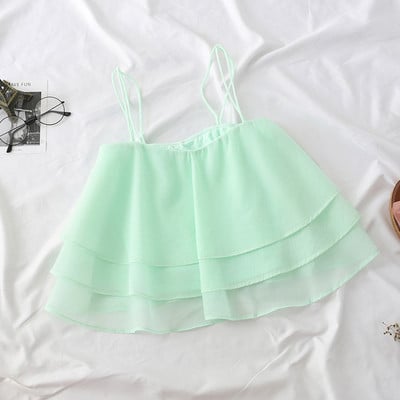 Maiou modern de dama model larg cu bretele subtiri in mai multe culori