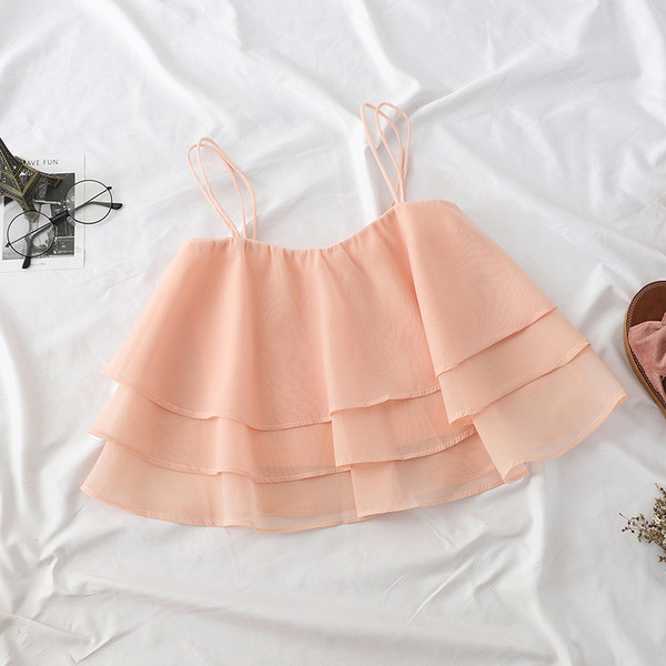 Maiou modern de dama model larg cu bretele subtiri in mai multe culori