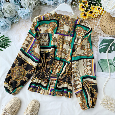 Cămașă de damă colorată cu nasturi în mai multe culori