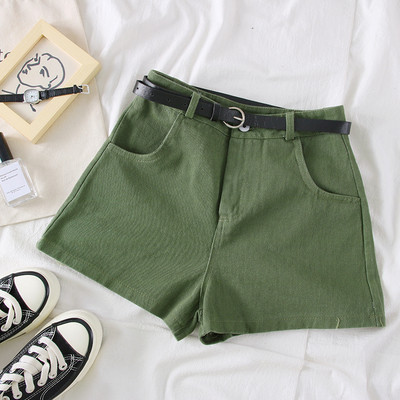 Pantaloni scurti eleganti de dama in mai multe culori si curea