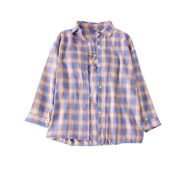 Stílusos női kockás ing gombokkal, többféle színben