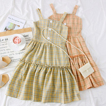 Rochie de dama decupata cu bretele si nasturi subtiri