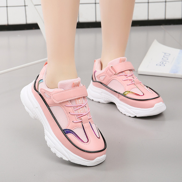 Adidasi copii pentru fete - in roz si alb