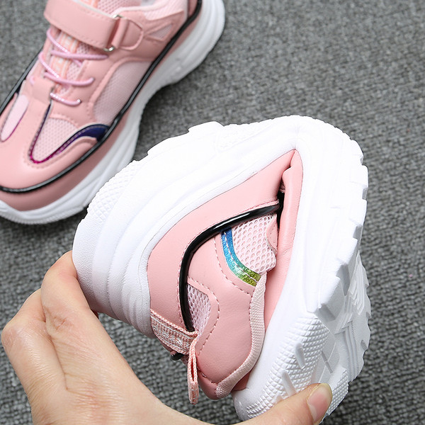 Adidasi copii pentru fete - in roz si alb