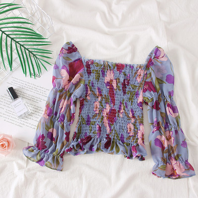 Bluza de dama model nou cu motive florale in mai multe culori