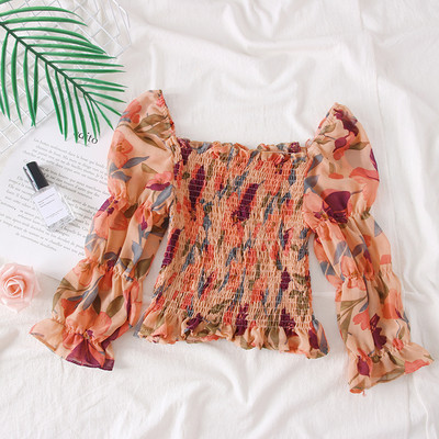 Bluza de dama model nou cu motive florale in mai multe culori