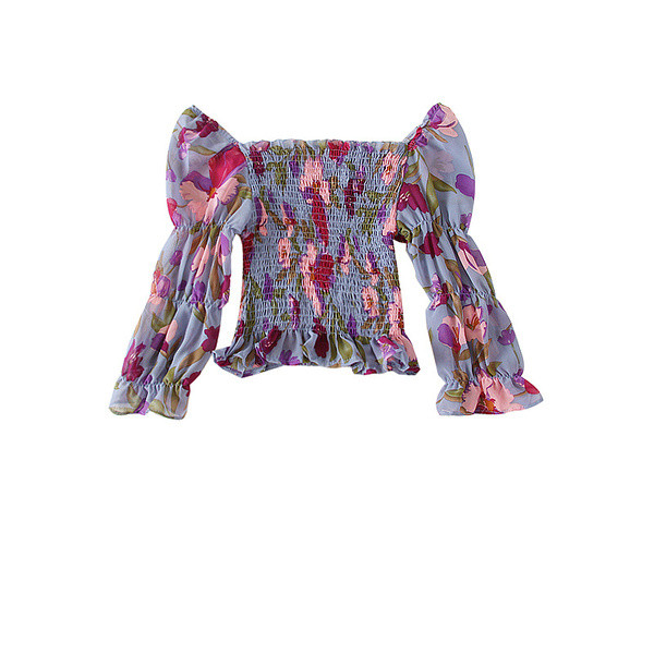 Bluza de dama model nou cu motive florale in mai multe culori