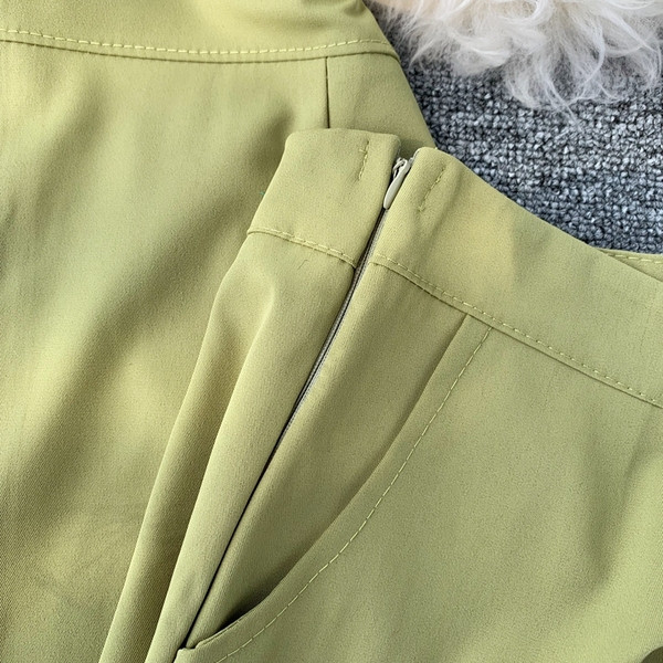 Нов дамски комплект от рокля и къси панталони в няколко цвята 