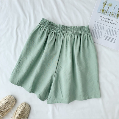 Pantaloni scurti de dama cu talie elastica in mai multe culori