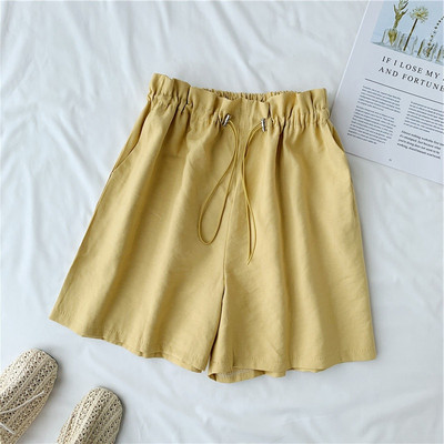 Pantaloni scurti de dama cu talie elastica in mai multe culori