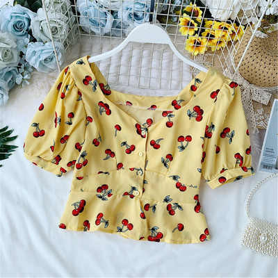 Bluza de dama cu maneca scurta si aplicatie colorata in mai multe culori