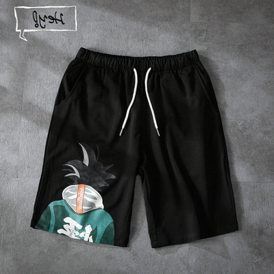 Pantaloni scurți casual barbatesti cu aplicatie si cravate in mai multe culori