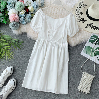 Rochie casual dama model lat cu maneci scurte in mai multe culori