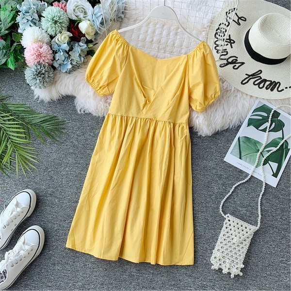 Rochie casual dama model lat cu maneci scurte in mai multe culori