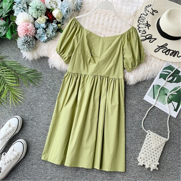 Rochie casual dama model lat cu maneci scurte in mai multe culori