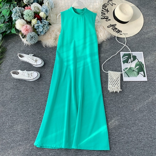 Дамска ежедневна рокля -дълъг модел в няколко цвята 