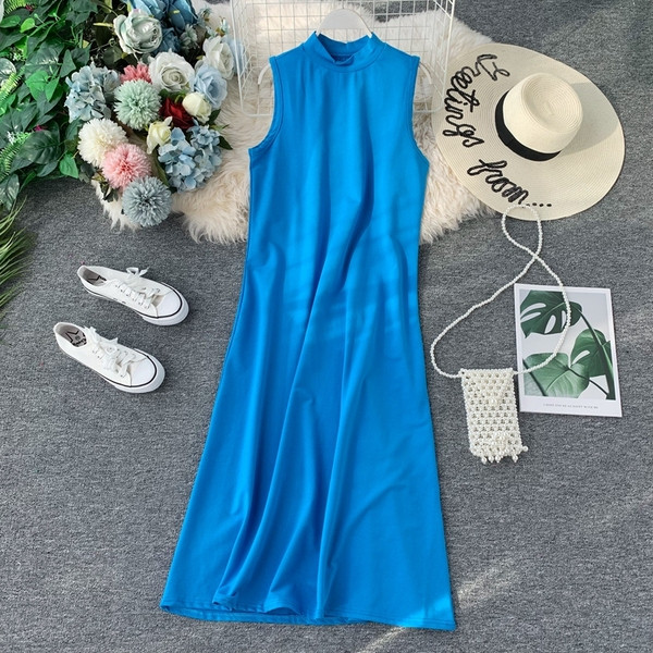 Дамска ежедневна рокля -дълъг модел в няколко цвята 