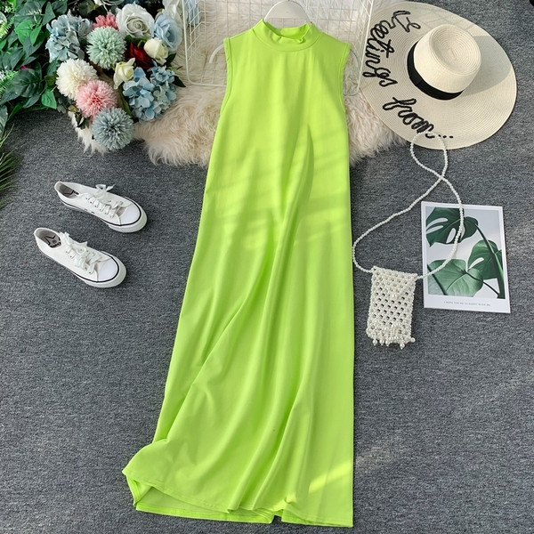 Дамска ежедневна рокля -дълъг модел в няколко цвята 