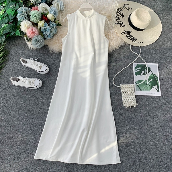 Дамска ежедневна рокля -дълъг модел в няколко цвята 